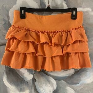 Size medium orange skirt from Edikted